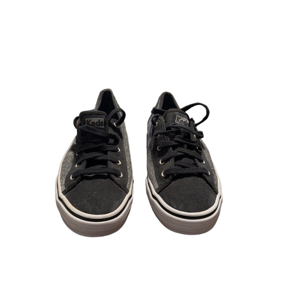 Keds Womens Black And Gray Canvas Lace-Up Low-Top Sneakers Size 8.5 - Picture 2 of 7